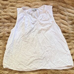 Croft & Barrow White Tank Top